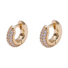 Oval Crystal & Pearl Earrings