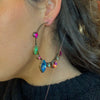 Pink Swarovski earrings