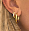 Mini Black Onyx Hoop Earrings