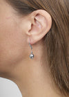 Silver ball earrings